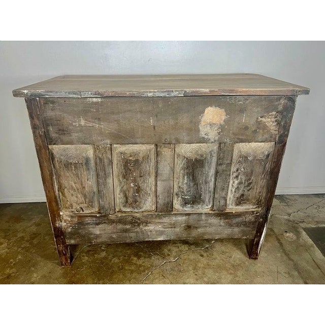 18th C. French Carved Buffet With Distressed Painted Finish For Sale - Image 18 of 18