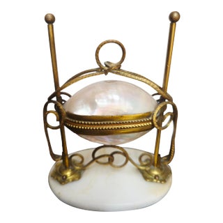 Late 19th Century Grand Tour Era Palais Royal Egg-Shaped Trinket Box For Sale