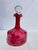 Ruby Red Antique Victorian Ruby Glass Decanter For Sale - Image 8 of 9
