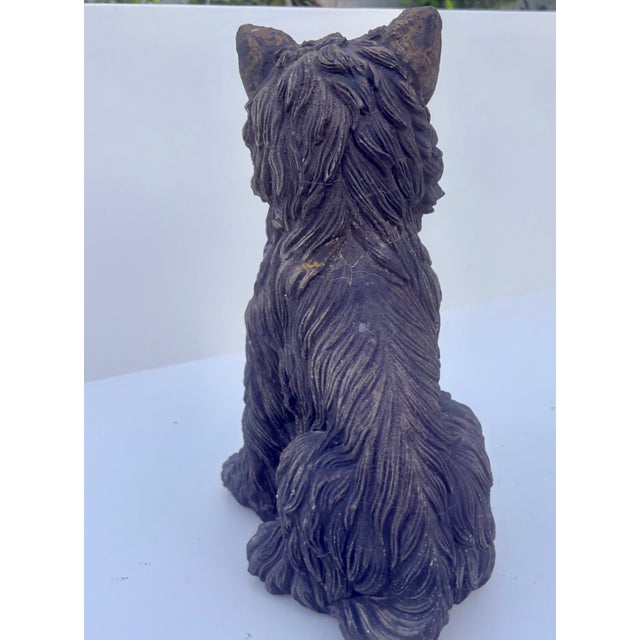 This astonishingly realistic concrete Terrier Dog ornament is a wonderful way to show your love of our canine friends....