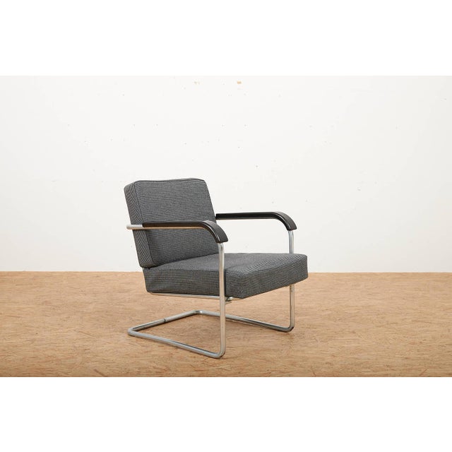 Model 1435 Cantilever Chair in Chrome-Plated Tubular Steel, 1930 For Sale - Image 5 of 13