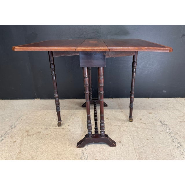 Brown Antique Edwardian Sutherland Table, 1900s For Sale - Image 8 of 12