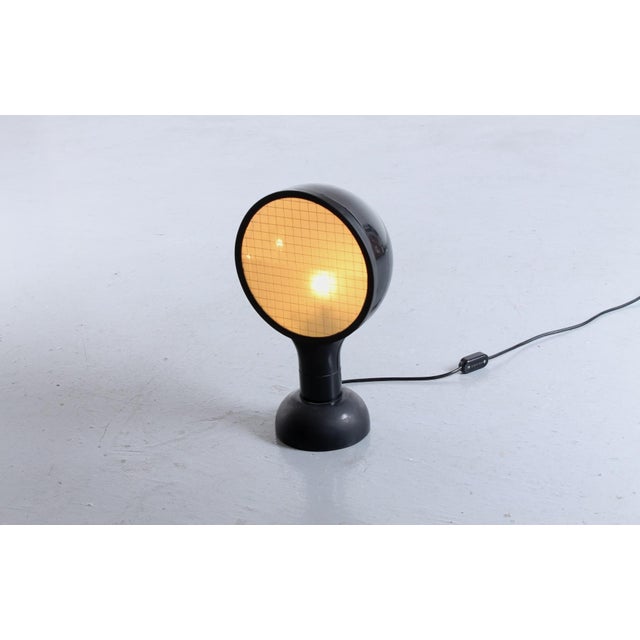 Italian ‘drive’ table lamp by adalberto dal lago for bieffeplast, 1974, black edition of 37,5 cm. a table lamp with an...