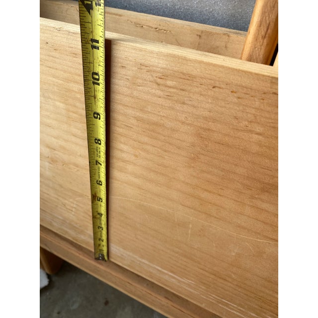 1980s 1980s Mahjong Oak Vintage Game Puzzle Camping Folding Table For Sale - Image 5 of 8