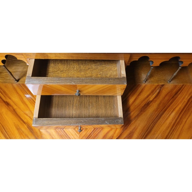 Fine Vintage Inlaid French Secretary Desk For Sale - Image 11 of 15