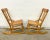 Traditional Vintage Child Size Oak Rocking Chairs - Pair For Sale - Image 3 of 6