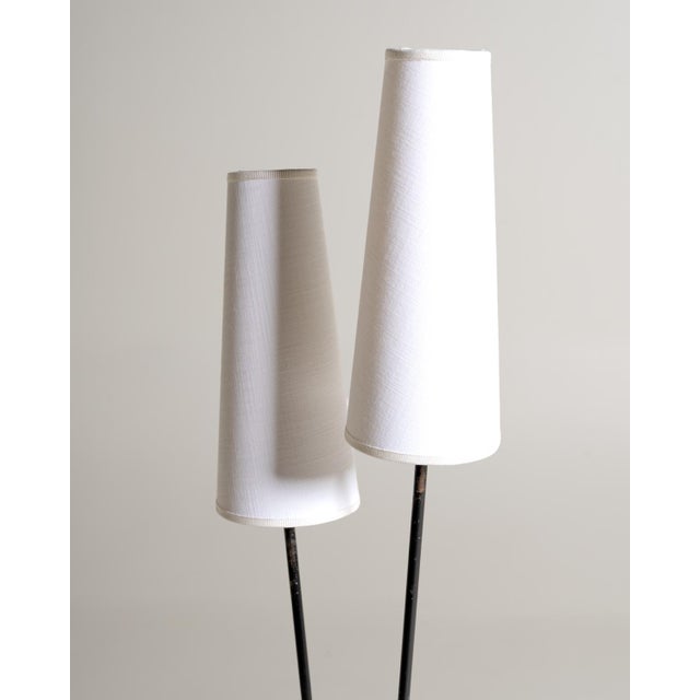 Scandinavian Floor Lamp with Lampshades, 1950s For Sale - Image 9 of 11