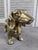 Metal Bronze Dachshund Dog Sculpture with Polished Gold Finish For Sale - Image 7 of 14