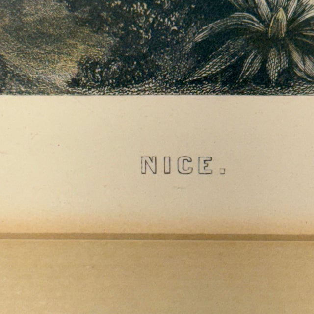 Mid-19th Century French Riviera Engravings - A Pair For Sale - Image 11 of 12
