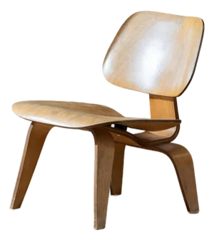 Early Production Eames LCW Molded Plywood Lounge Chair in Ash Veneer for Herman Miller (1947–1957)