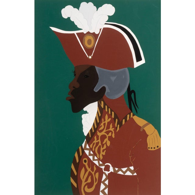Jacob Lawrence (American, 1917-2000), "General Toussaint L'Ouverture", Screenprint in Colors on Bainbridge Two-Ply Rag...