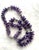 Gorgeous quality vintage amethyst and sterling silver hand knotted beaded necklace from the 1980s.