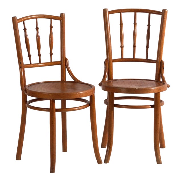 Bentwood Chairs in the style of Thonet, Hungary, 1960, Set of 2 For Sale