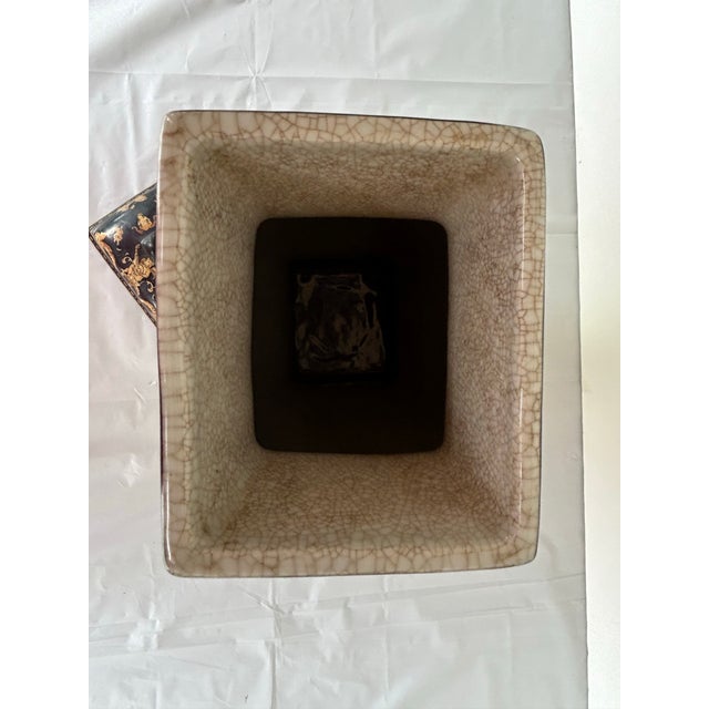Vintage Ceramic United Wilson (Juwc) Renaissance Revival Lidded Vessel For Sale - Image 9 of 10