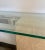 Metal Italian Artedi Travertine Glass Console Table For Sale - Image 7 of 9