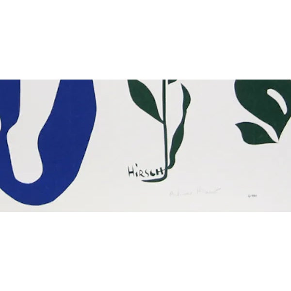 This serigraph, titled "Cat in Garden," was created in 1982 by Andrew Hirsch. It is edition 77/250 and is both signed and...