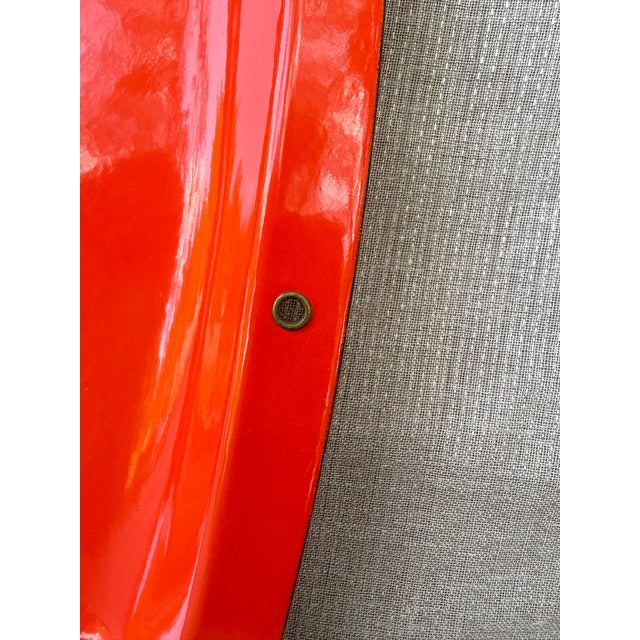 MCM Orange Enamel Divided Tray For Sale - Image 9 of 14