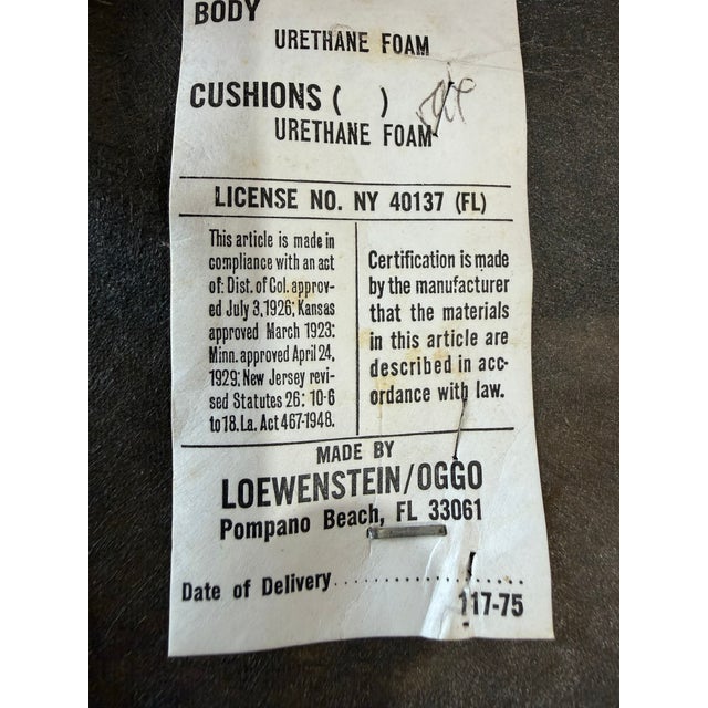 Pair of Vintage Orange Hank Lowenstein Padova Armchairs For Sale - Image 12 of 12