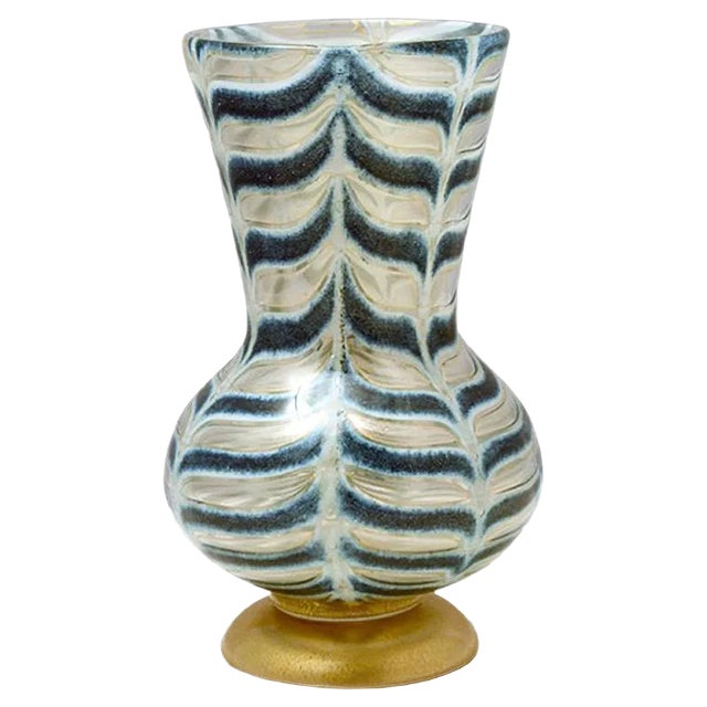 Graffito Barbarico Vase by Ercole Barovier for Barovier & Toso, 1969 For Sale