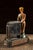Metal Art Deco Figural Electric Mantel Clock by Sessions For Sale - Image 7 of 9