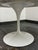 White Eero Saarinen Tulip Dining Table With Arabescato Marble Top For Sale - Image 8 of 12