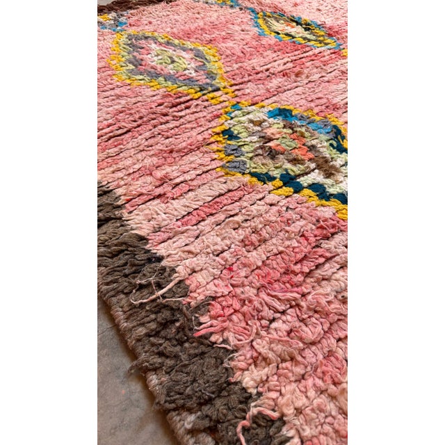 1980s Pink Moroccan Tribal Rug - 11.7 X 6.43 Ft For Sale - Image 11 of 11