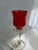 Glass Signed 1976 Murano Ruby Glass Candlestick by Robert Levin For Sale - Image 7 of 10
