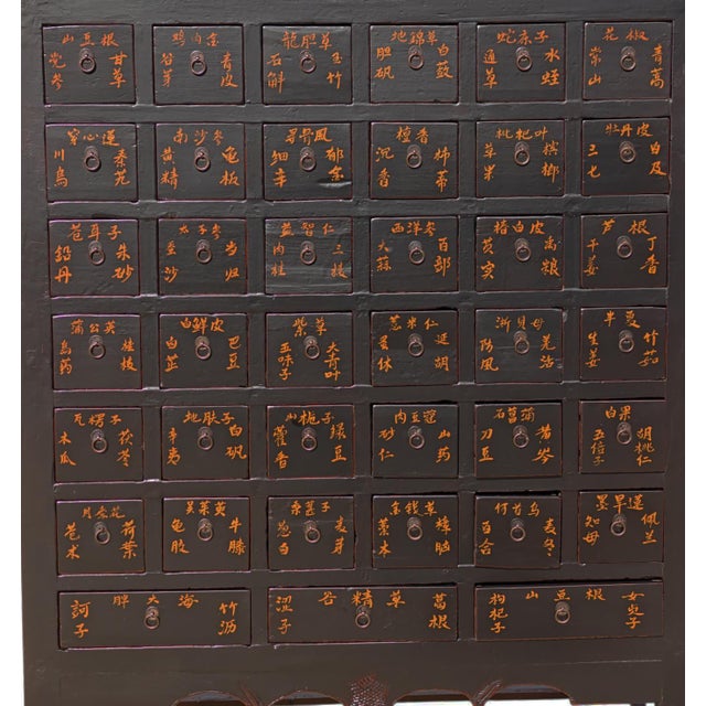 Mid 19th Century Authentic Antique Chinese Apothecary Medicine Cabinets, Circa 1846 For Sale - Image 5 of 6