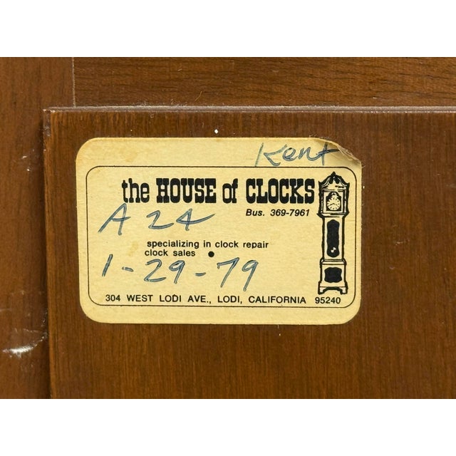 Seth Thomas Legacy Westminster Chime Mantel Clock For Sale - Image 11 of 12