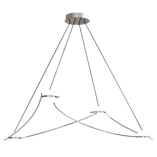 Kosmos 4S Pendant Light in Polished Stainless Steel by Moss Objects For Sale - Image 10 of 10