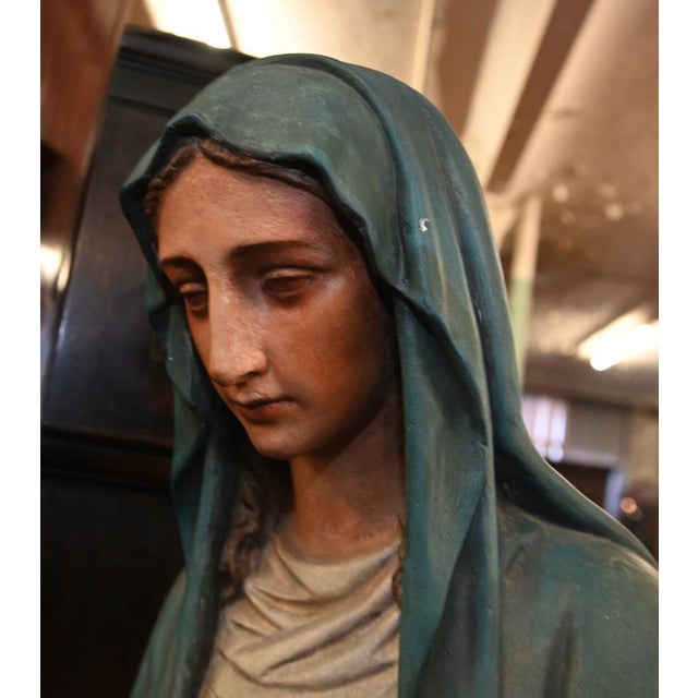 You are viewing a unique pair of Italian plaster figures of Mary and Joseph Good size at almost six feet tall - 175 CM...
