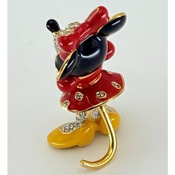 Disney Arribas Brothers Swarovski Jeweled Minnie Mouse Figurine Cristal Collection (Limited Edition #790/10,000 With Original Boxes and Certificate) For Sale In Philadelphia - Image 6 of 18