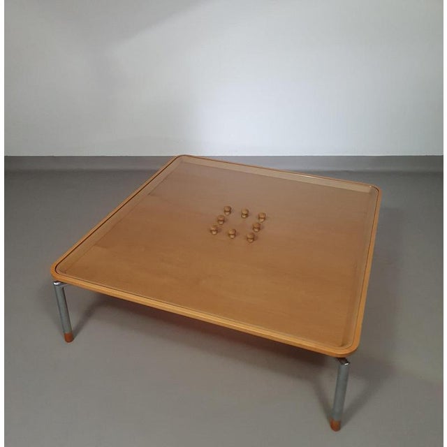 Coffee Table with Cork and Glass Top For Sale - Image 3 of 18