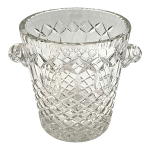 Vintage Cut Crystal Ice Bucket Champagne Cooler