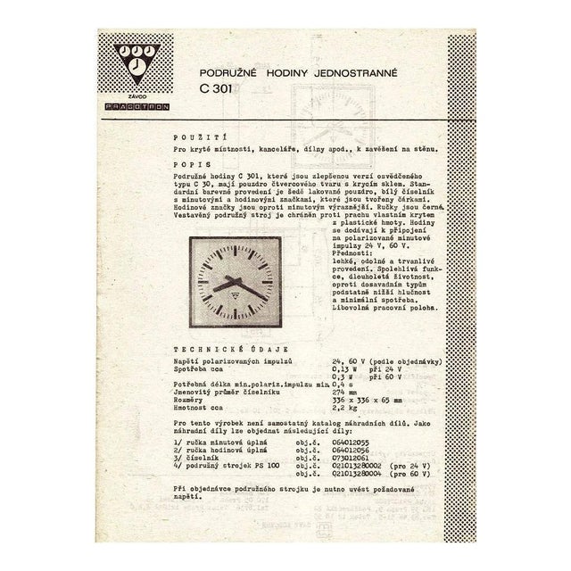1980s Pragotron C 301 Clock, 1980s For Sale - Image 5 of 7