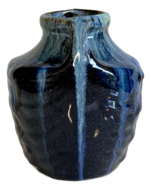 Small Art Nouveau Sculptural Studio Ceramic Vase, Germany, 1920s