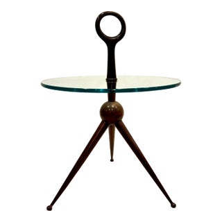 Iconic and Rare Cesare Lacca Ring-Handled Drink/Side/Coffee Table, Italy 1950s For Sale