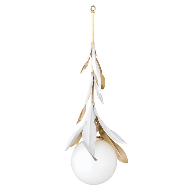 The Gulf pendant: a spare steel fixture with linear geometry and a quiet, understated silhouette. Reads contemporary...