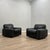 Italian Black Leather Lounge Armchairs by Busnelli Piumotto, 1970s, Set of 2 For Sale - Image 12 of 12