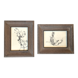 Two 1950’s Original Abstract Expressionist Figure Paintings - Set of Two