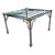 Mastercraft Chrome & Brass Coffee Table With Fretwork For Sale