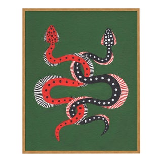 Sushi & Cheeseburger by Willa Heart in Gold Frame, XS Art Print For Sale