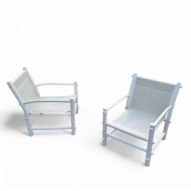 PVC Pipe Mesh Indoor or Outdoor Chairs, 1970s, Set of 2 For Sale - Image 14 of 15