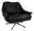 ESA 802 Lounge Chair in Black Leather from Werner Langenfeld, 1970s For Sale