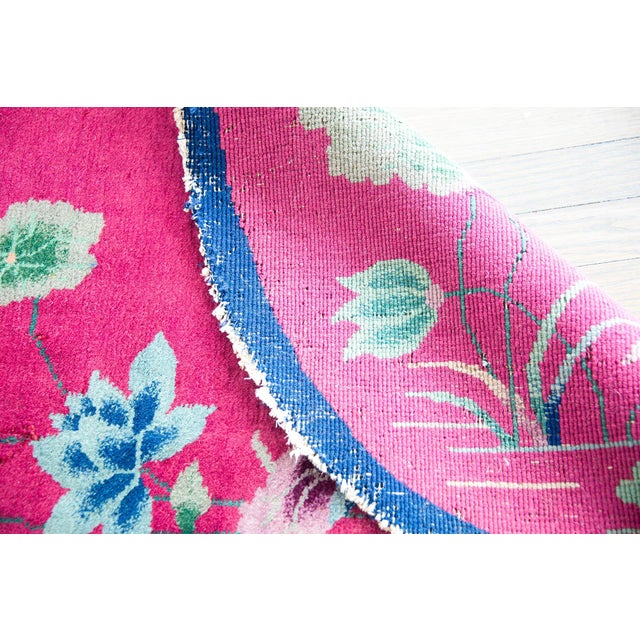 Early 20th Century Oval Chinese Art Deco Rug For Sale - Image 11 of 13