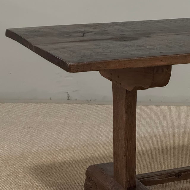 Coffee 19th Century Rustic Solid Oak Coffee ~ Cocktail Table For Sale - Image 8 of 16