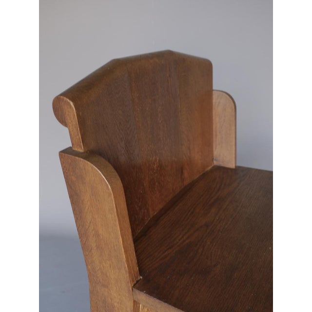 1920s Dutch Traditionalist Oak Side Chair, 1920s For Sale - Image 5 of 14