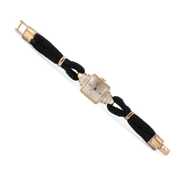 Ladies Vintage Retro Bucherer Cocktail 17mm Diamond 18k Gold Mechanical Watch For Sale In Houston - Image 6 of 11