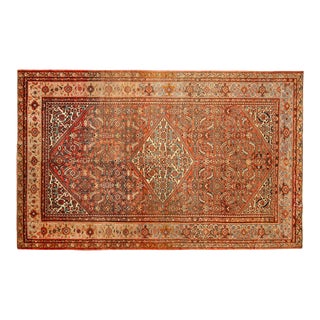 Antique Persian Sultanabad Oriental Carpet, Room Size, with Medallion For Sale