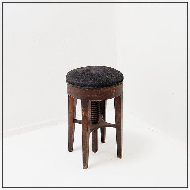 Vintage Art Deco Style Piano Stool, 1930s For Sale - Image 13 of 13
